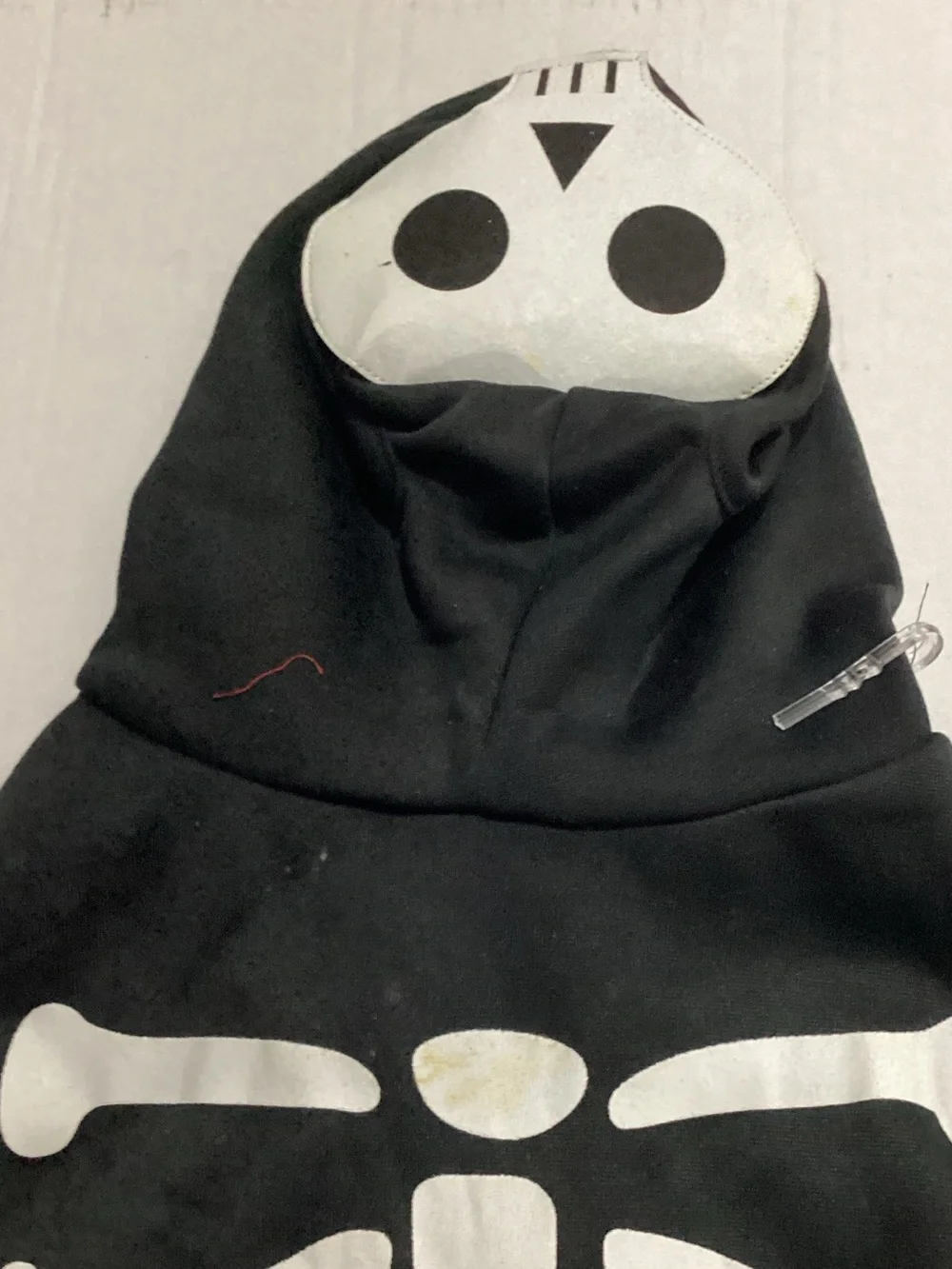 Black Skeleton Dog Hoodie - Pet Costume Hoodie